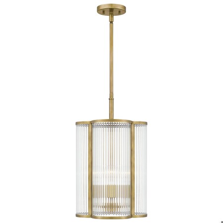 Quoizel Aster 4-Light Weathered Brass Mini Pendant ASR1512WS